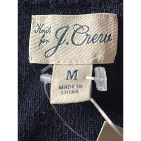 NWT J.Crew Men’s Sweater Vest– Navy Pinstripe Cashmere Blend Size M w/ Pockets - Picture 8 of 14